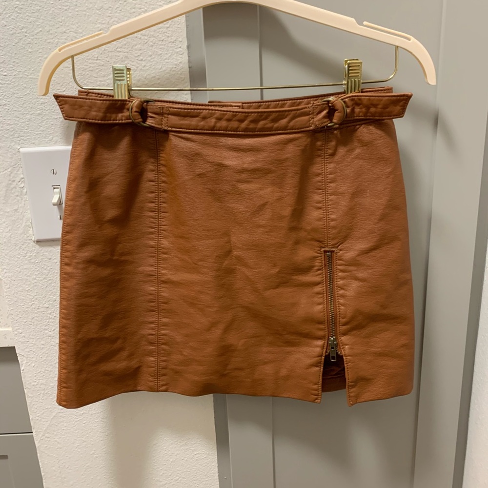 Vegan Leather Free People Skirt “Midnight Magic”